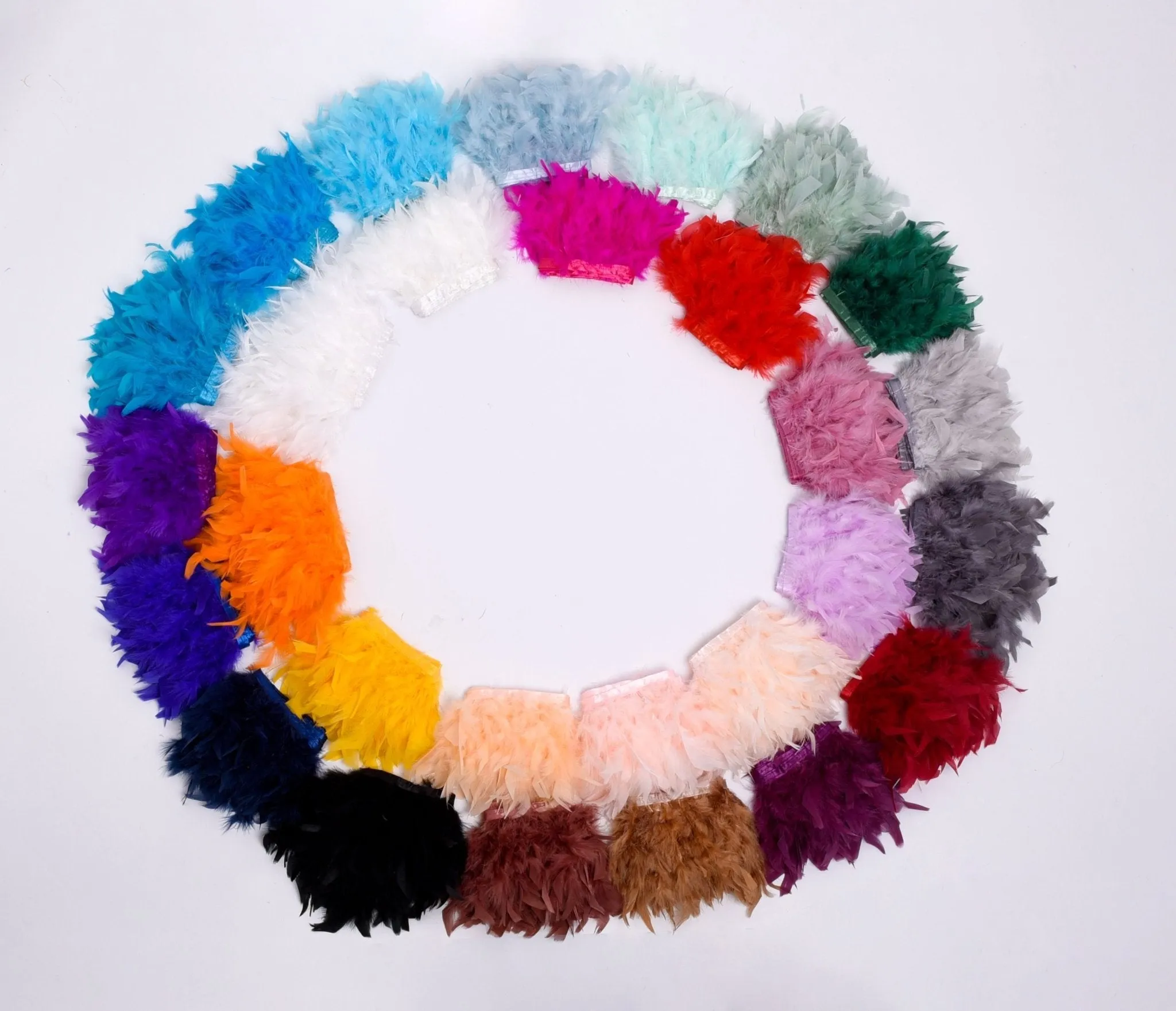 Rooster Feather Fringe Ribbon