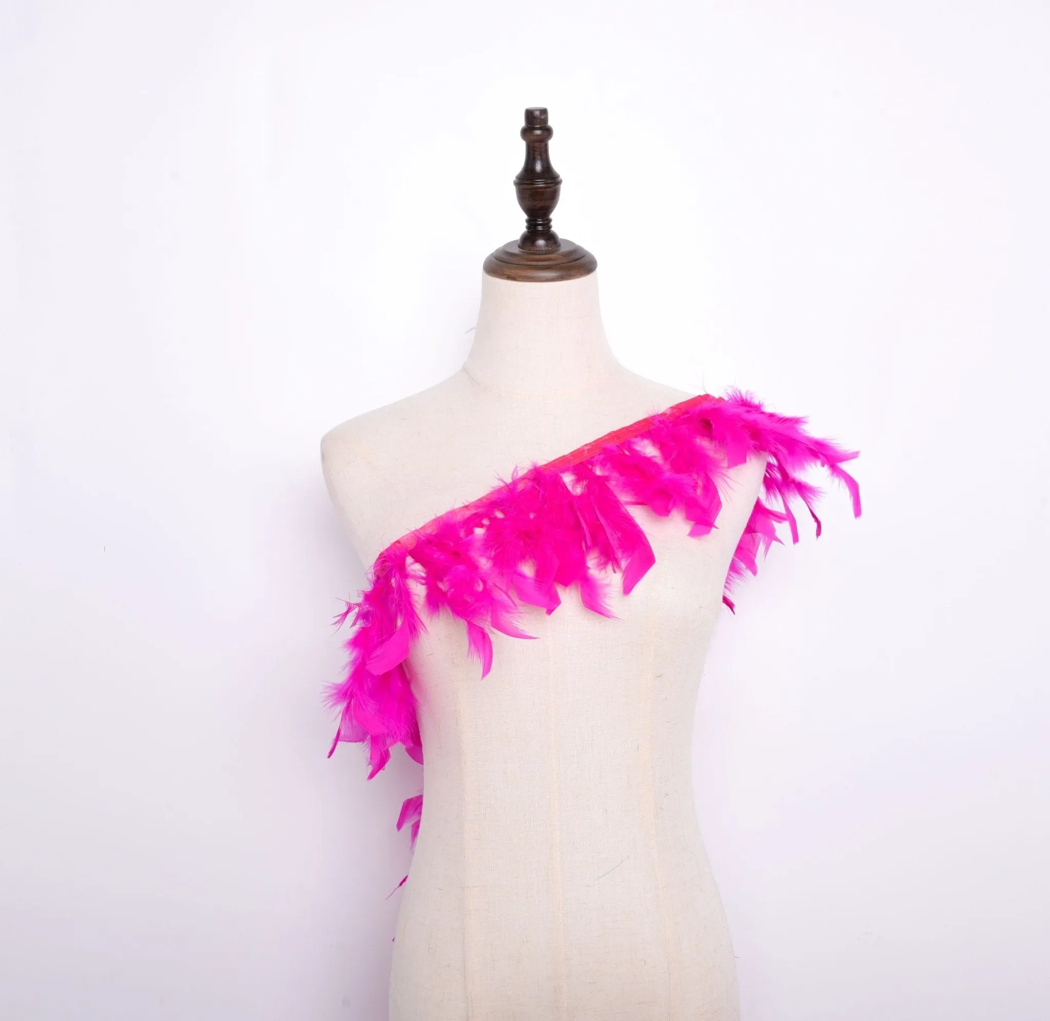 Rooster Feather Fringe Ribbon