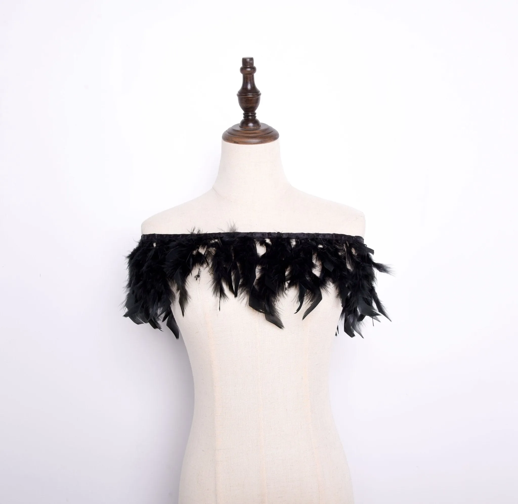 Rooster Feather Fringe Ribbon
