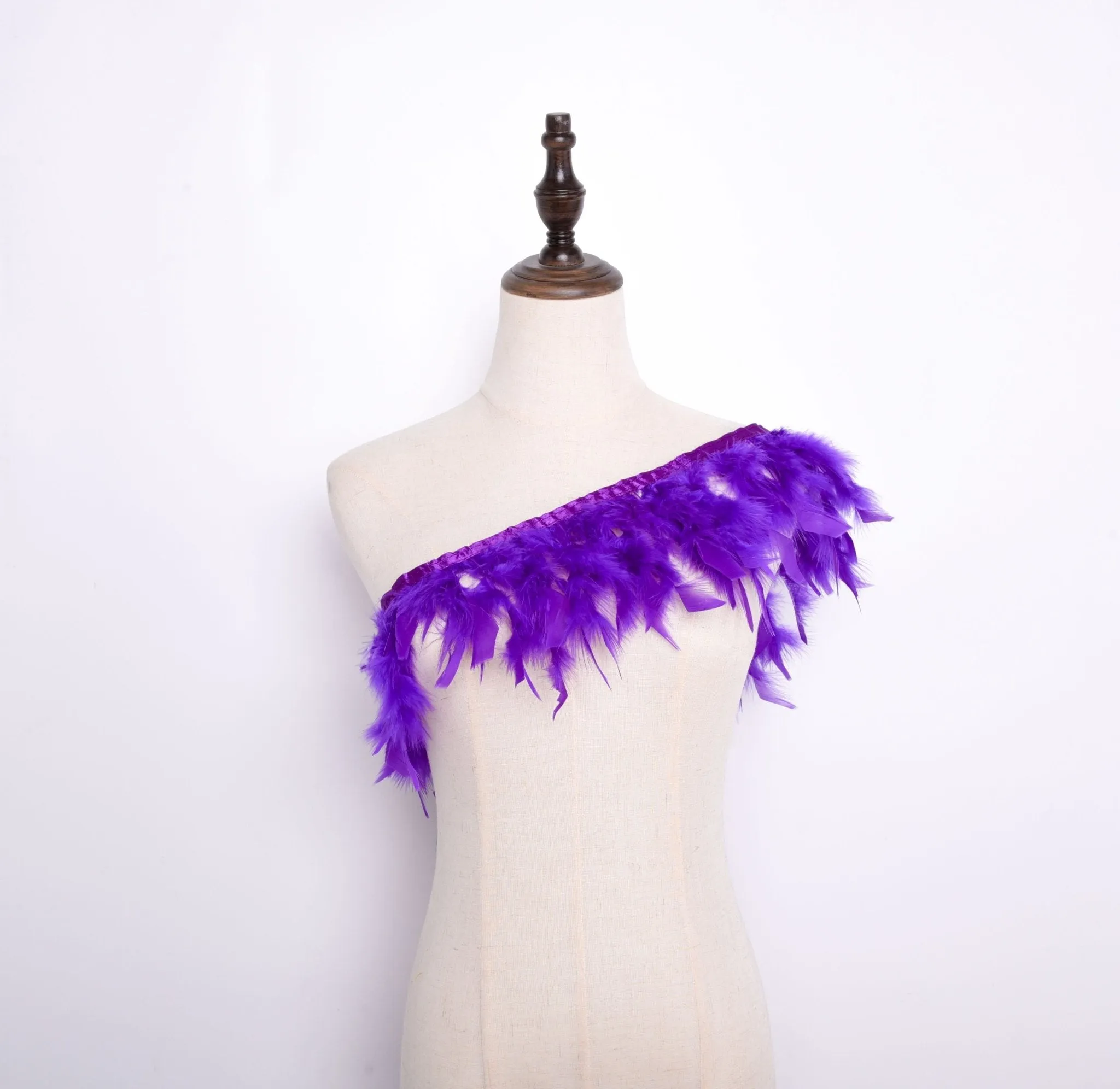 Rooster Feather Fringe Ribbon