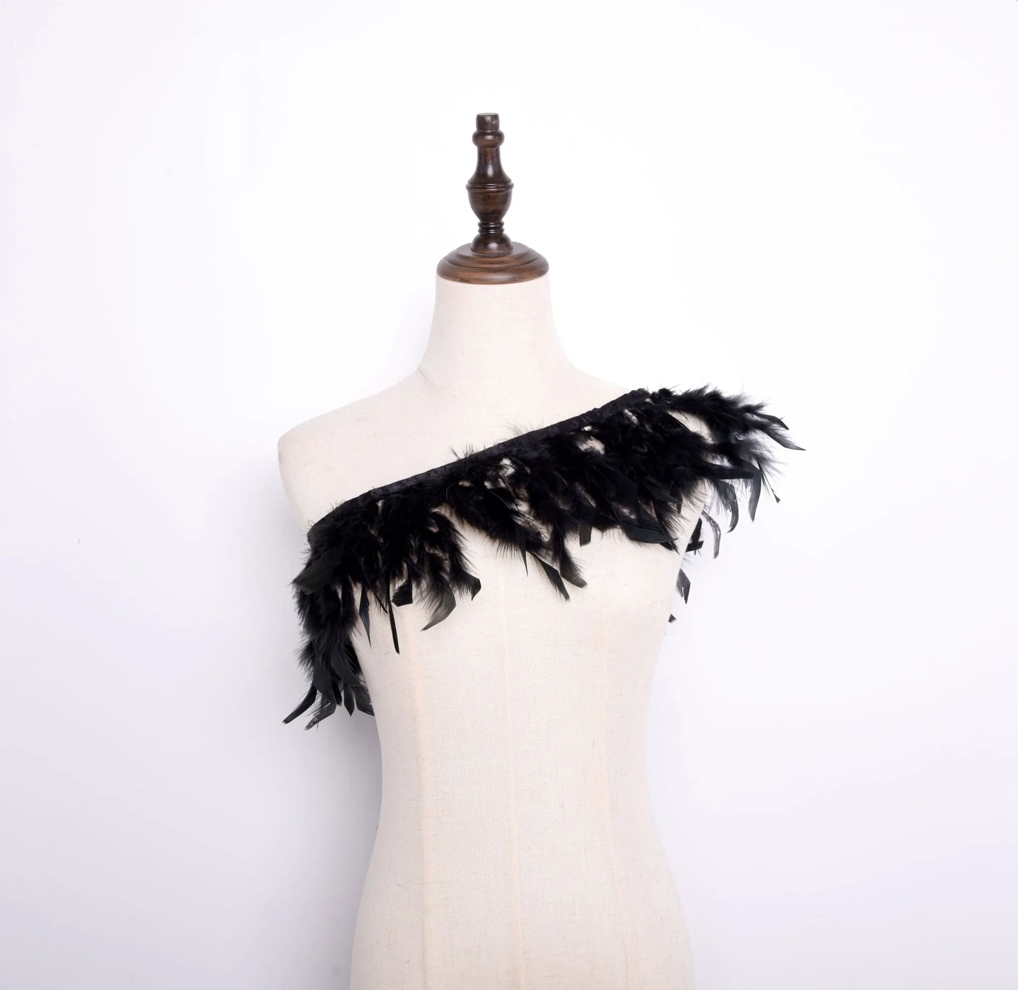 Rooster Feather Fringe Ribbon