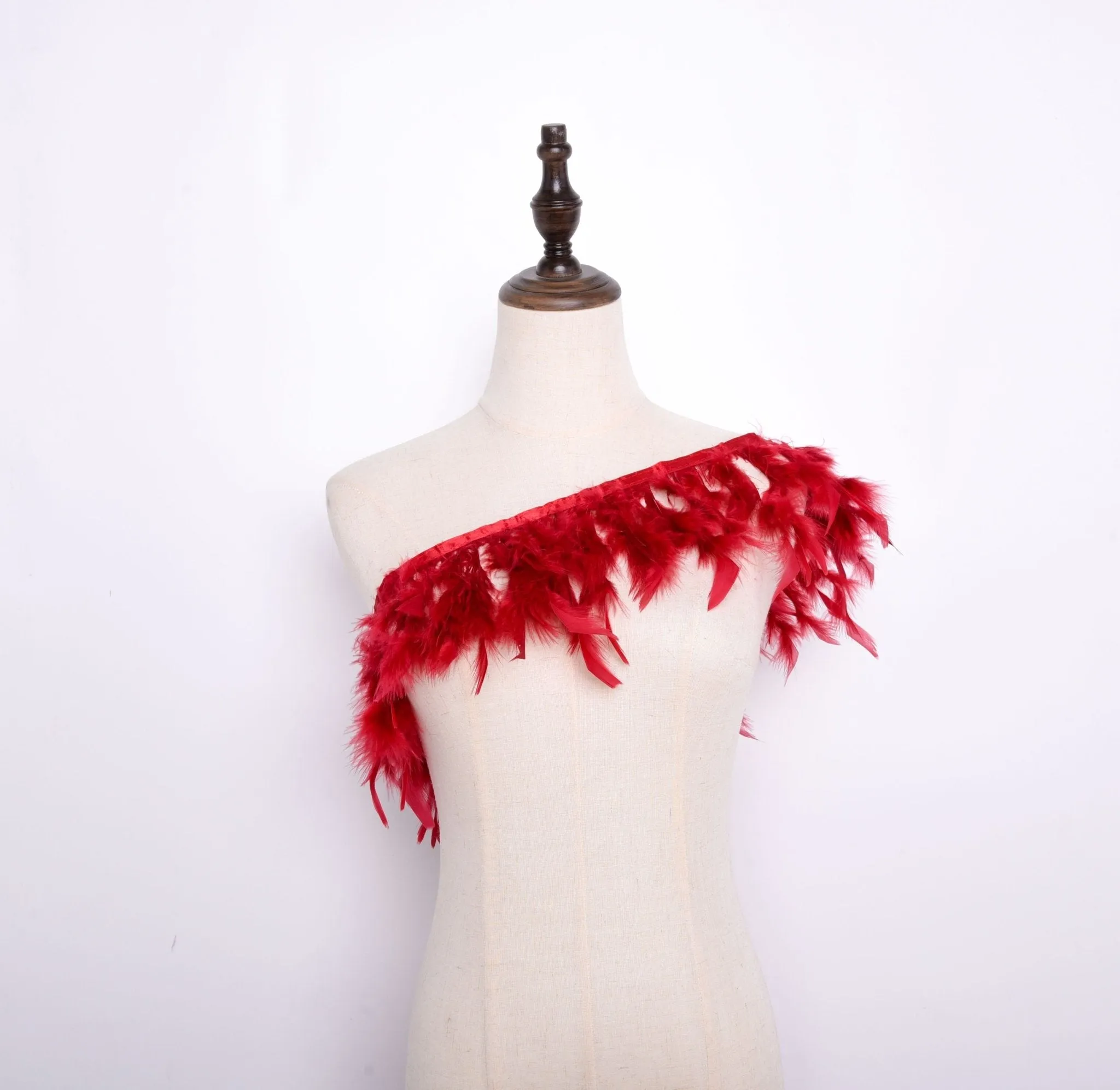 Rooster Feather Fringe Ribbon