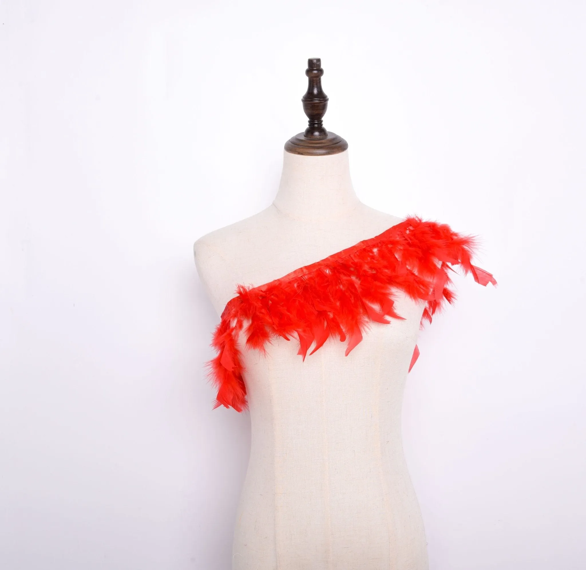 Rooster Feather Fringe Ribbon