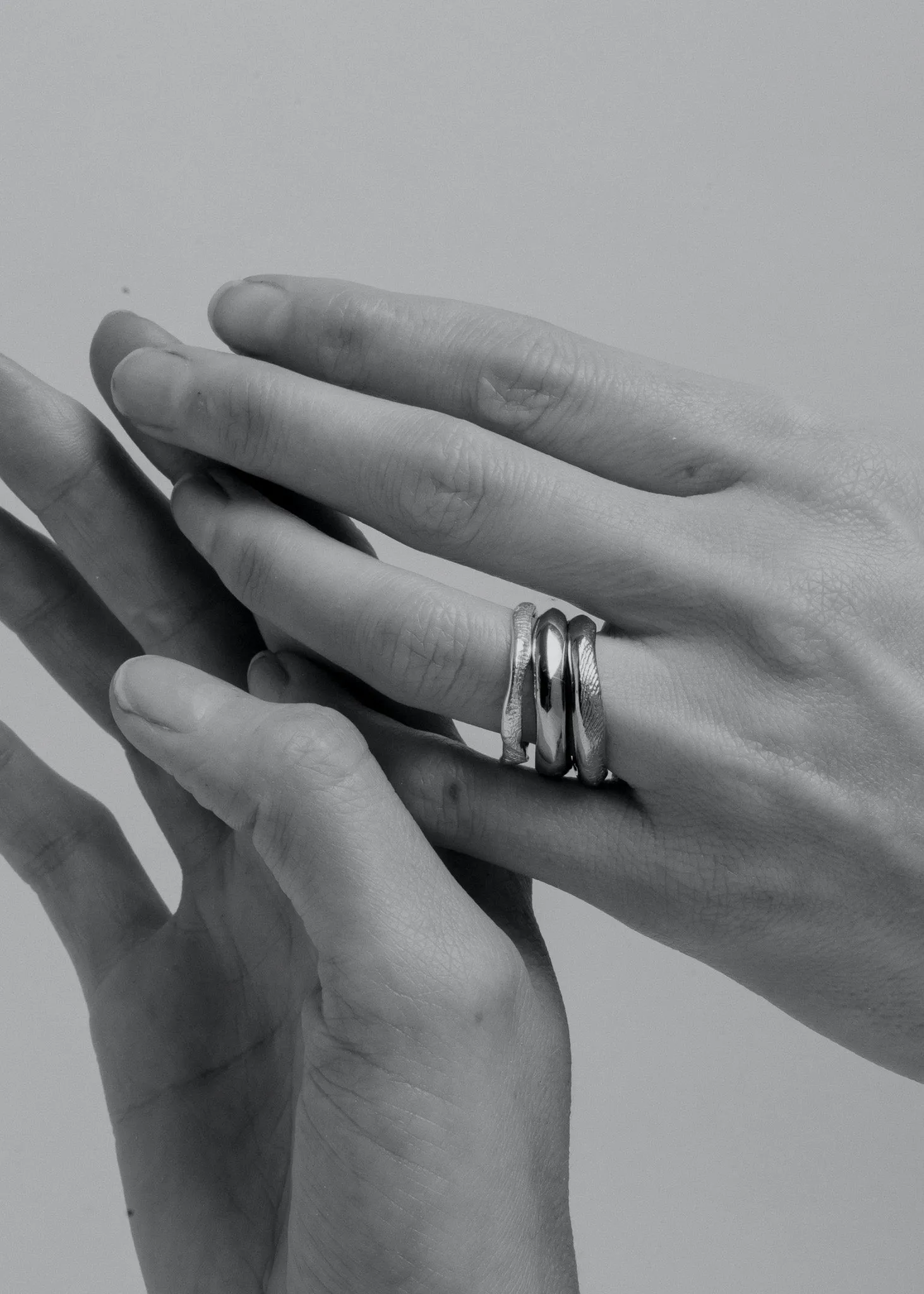 Sculptural Band - Finger Imprinted