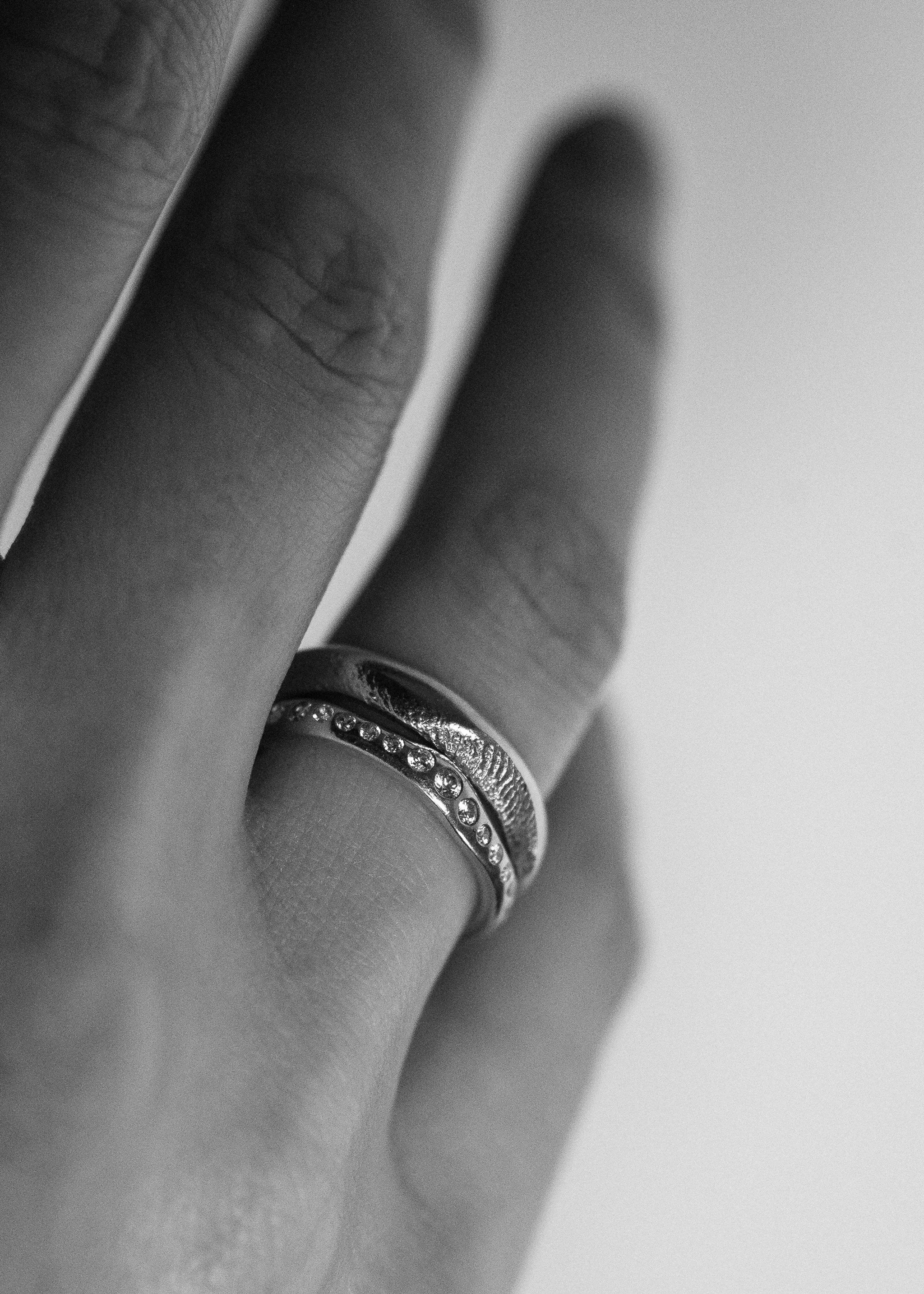 Sculptural Band - Finger Imprinted