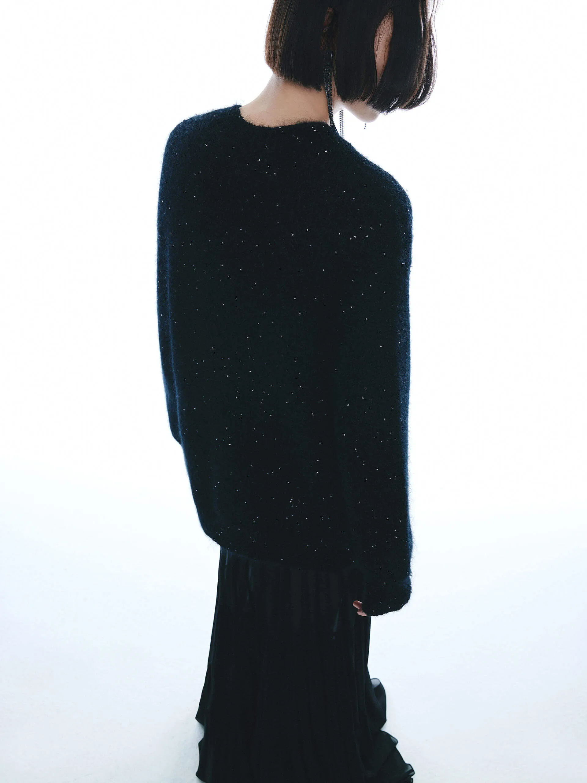 Sequin Detail Knitted Sweater