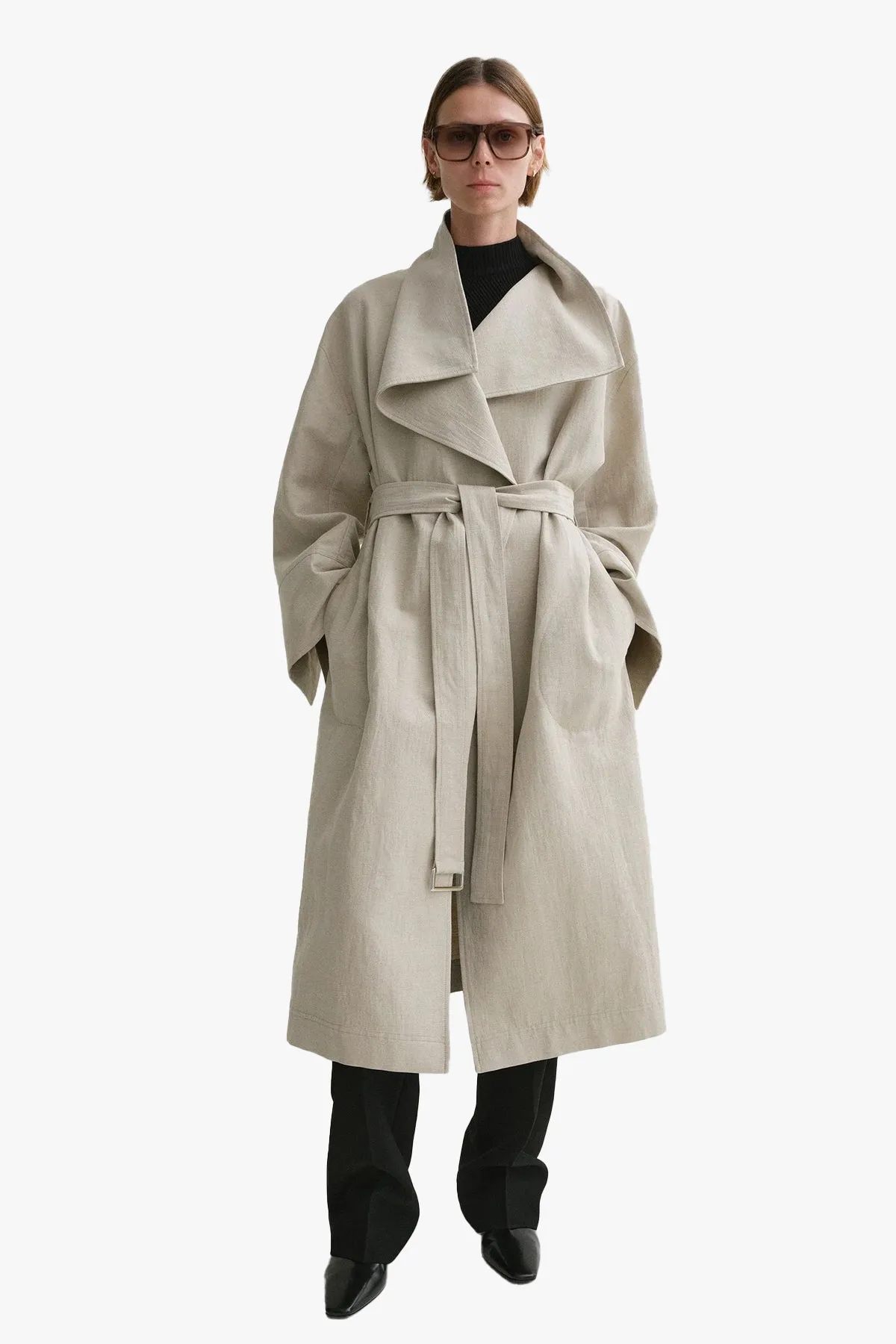 Signature Linen-Blend Coat