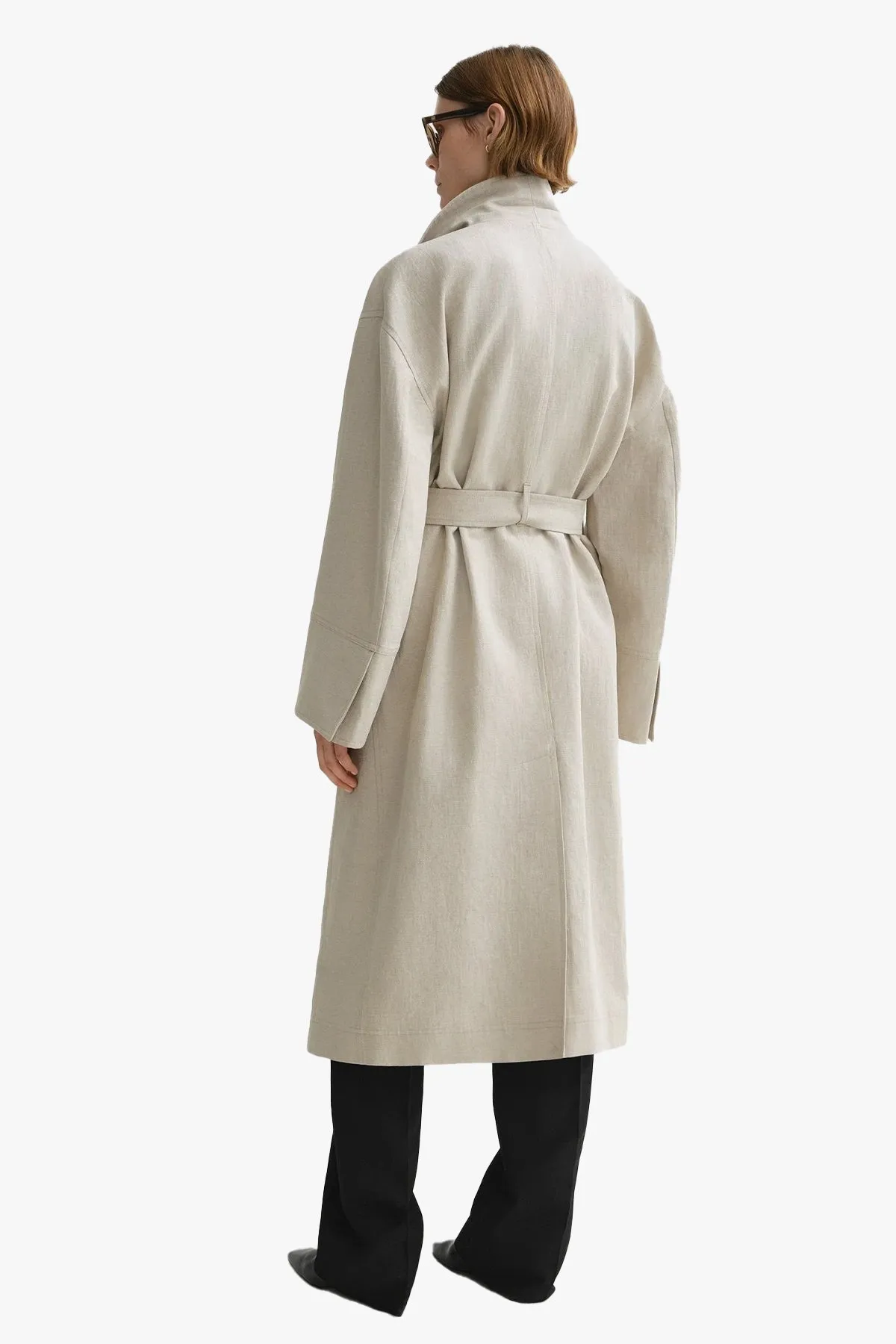 Signature Linen-Blend Coat