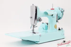 Singer Featherweight 221, AE211*** - Fully Restored in Snowflake Blue
