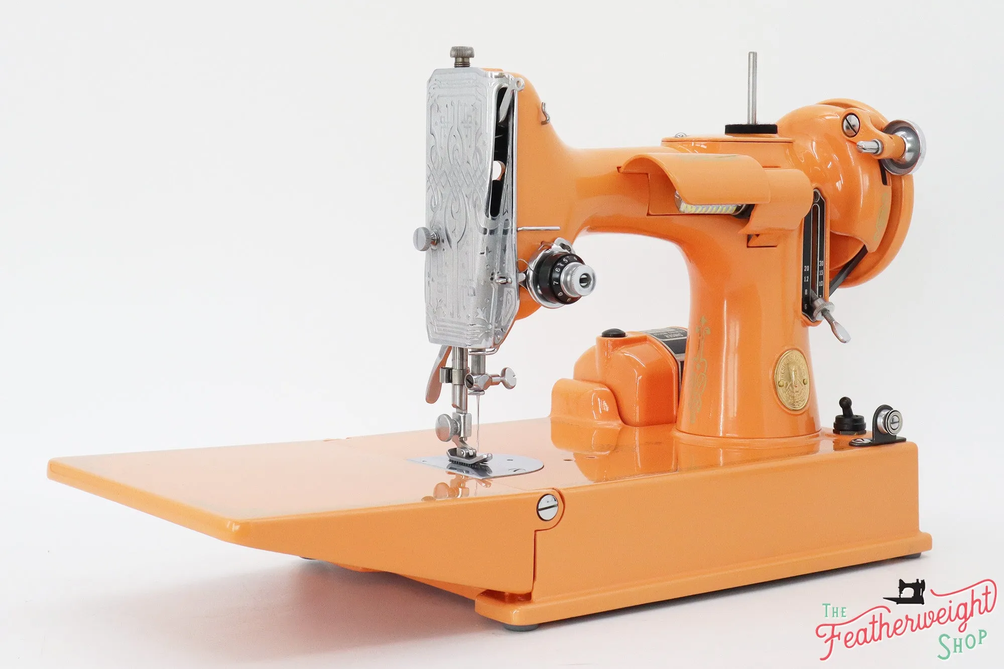 Singer Featherweight 221 Sewing Machine AG696*** - Fully Restored in Happy Orange