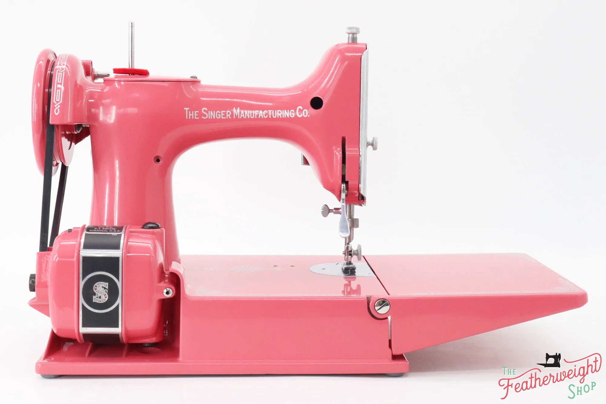 Singer Featherweight 221 Sewing Machine AJ117*** - Fully Restored in Happy Pink Grapefruit