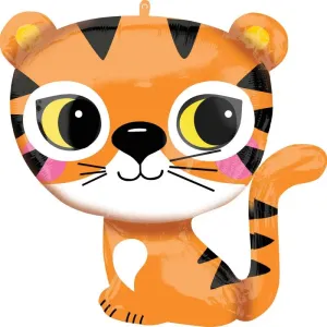 Sitting Tiger SuperShape Foil Balloon