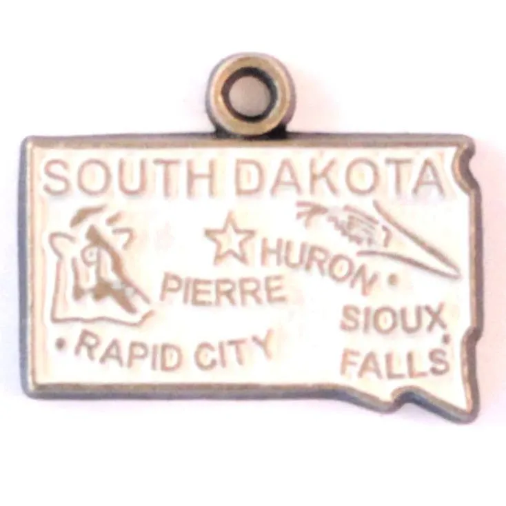 South Dakota State Love Charm Bracelet, Necklace, or Charm only