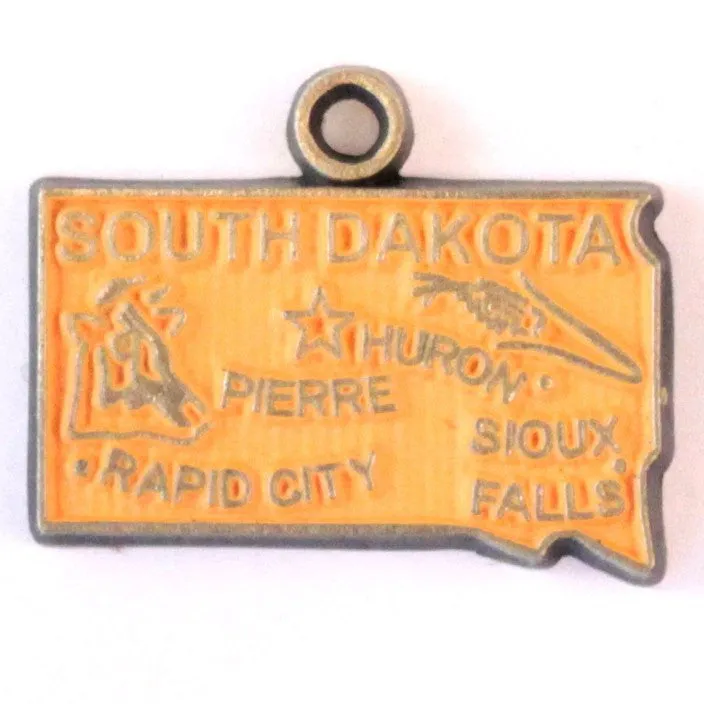 South Dakota State Love Charm Bracelet, Necklace, or Charm only