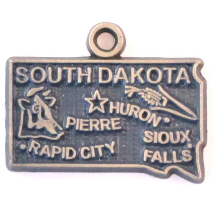 South Dakota State Love Charm Bracelet, Necklace, or Charm only