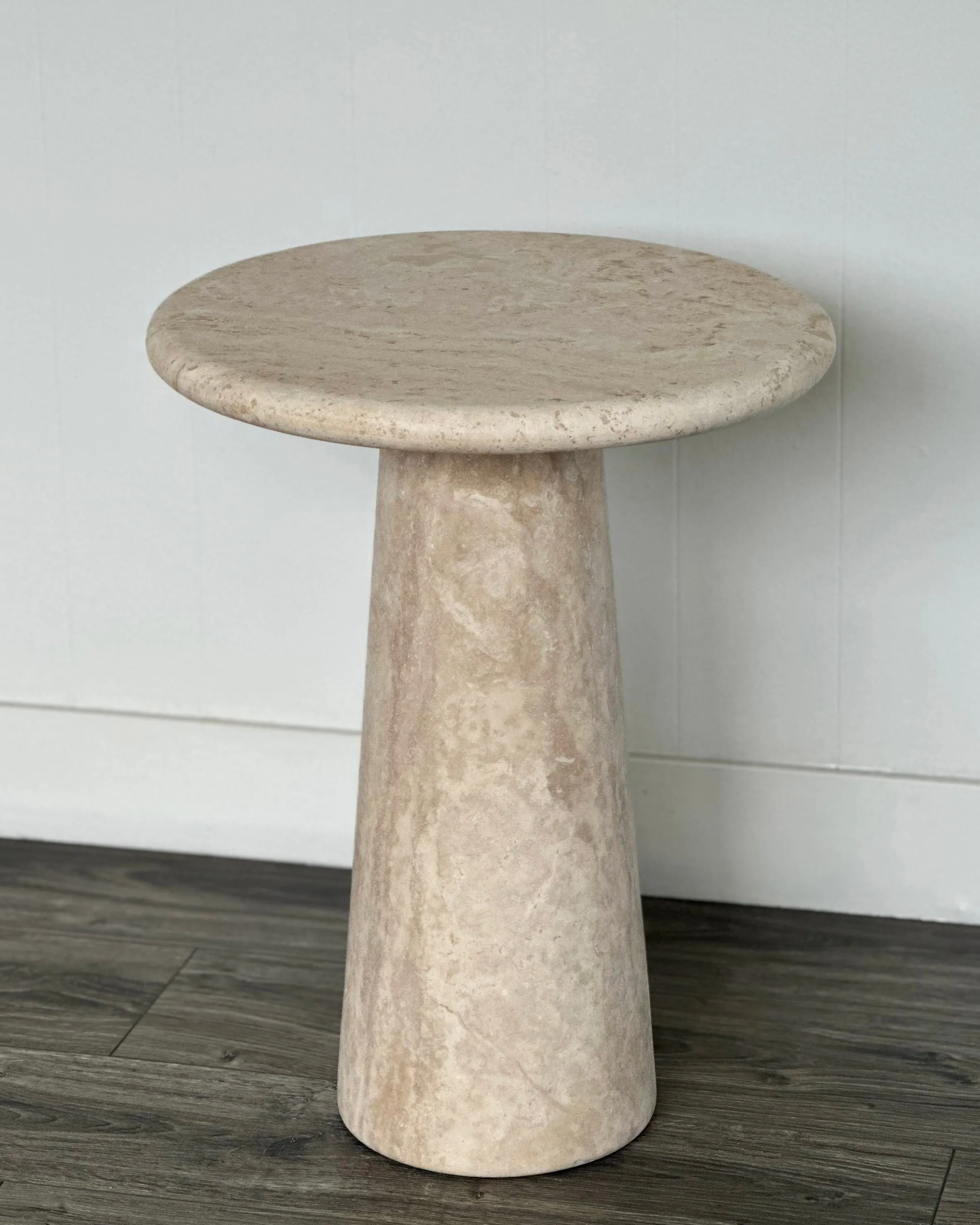 Tara Travertine Side Table Large