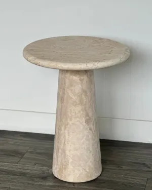 Tara Travertine Side Table Large
