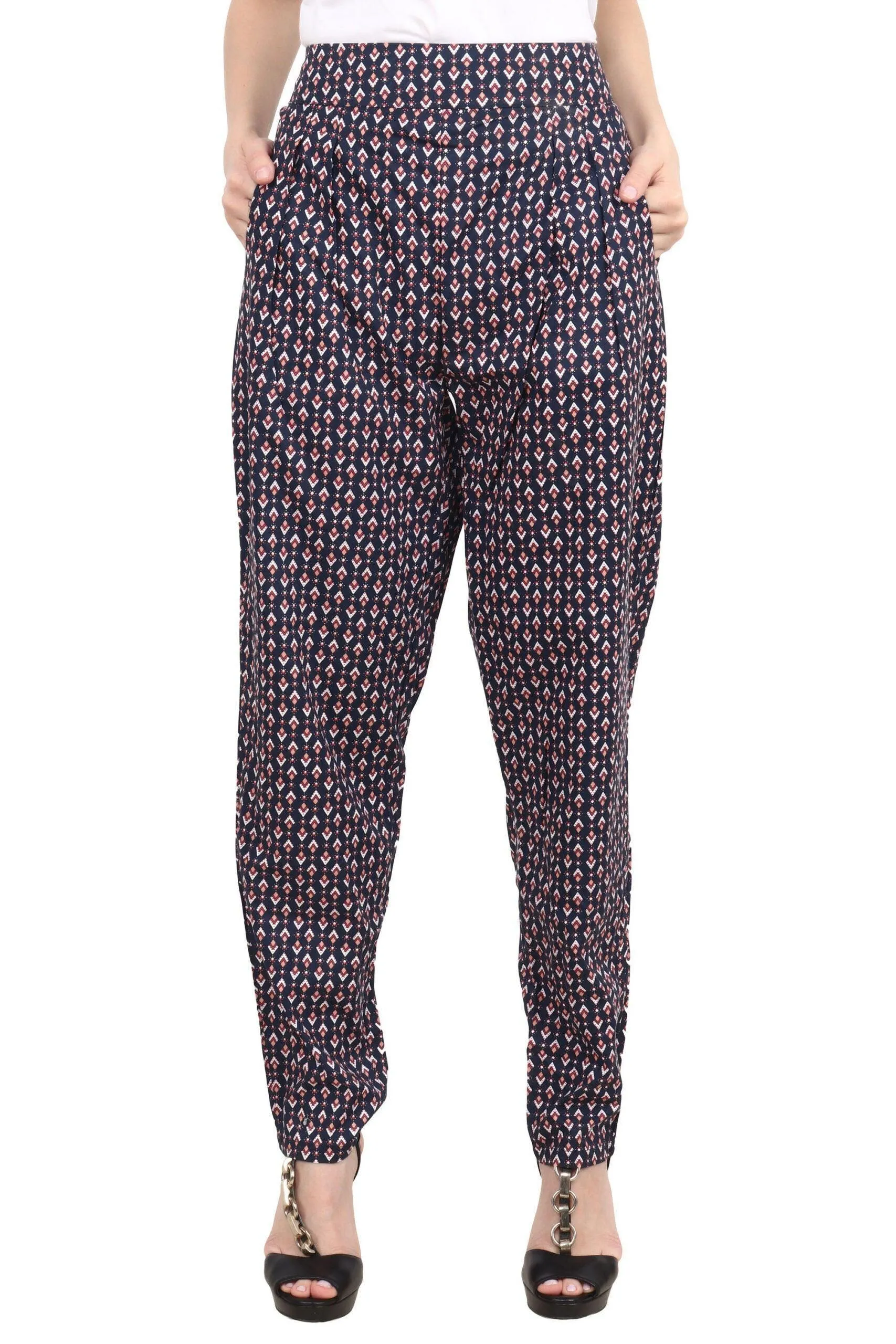Triangular Graphic Printed Trousers