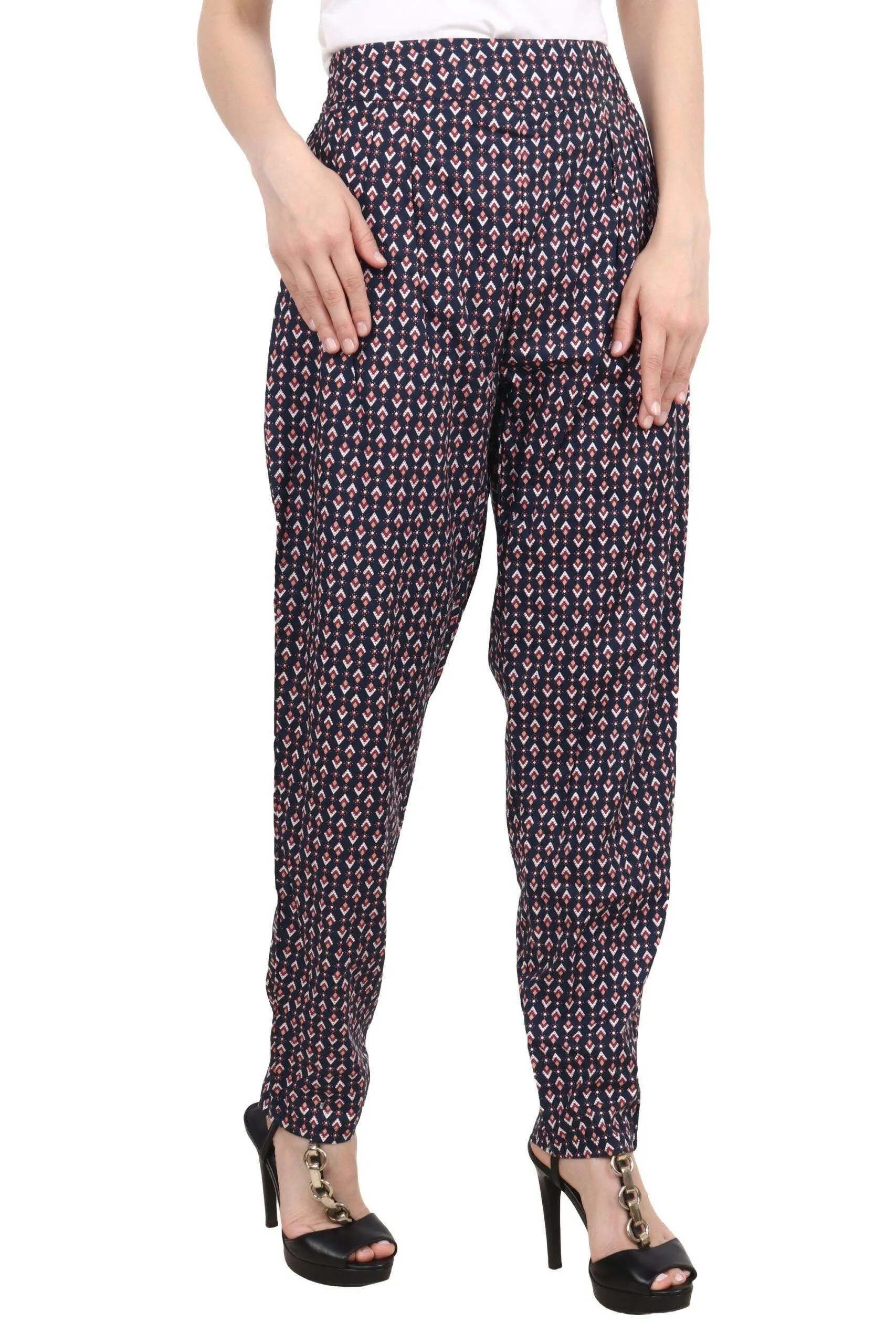 Triangular Graphic Printed Trousers