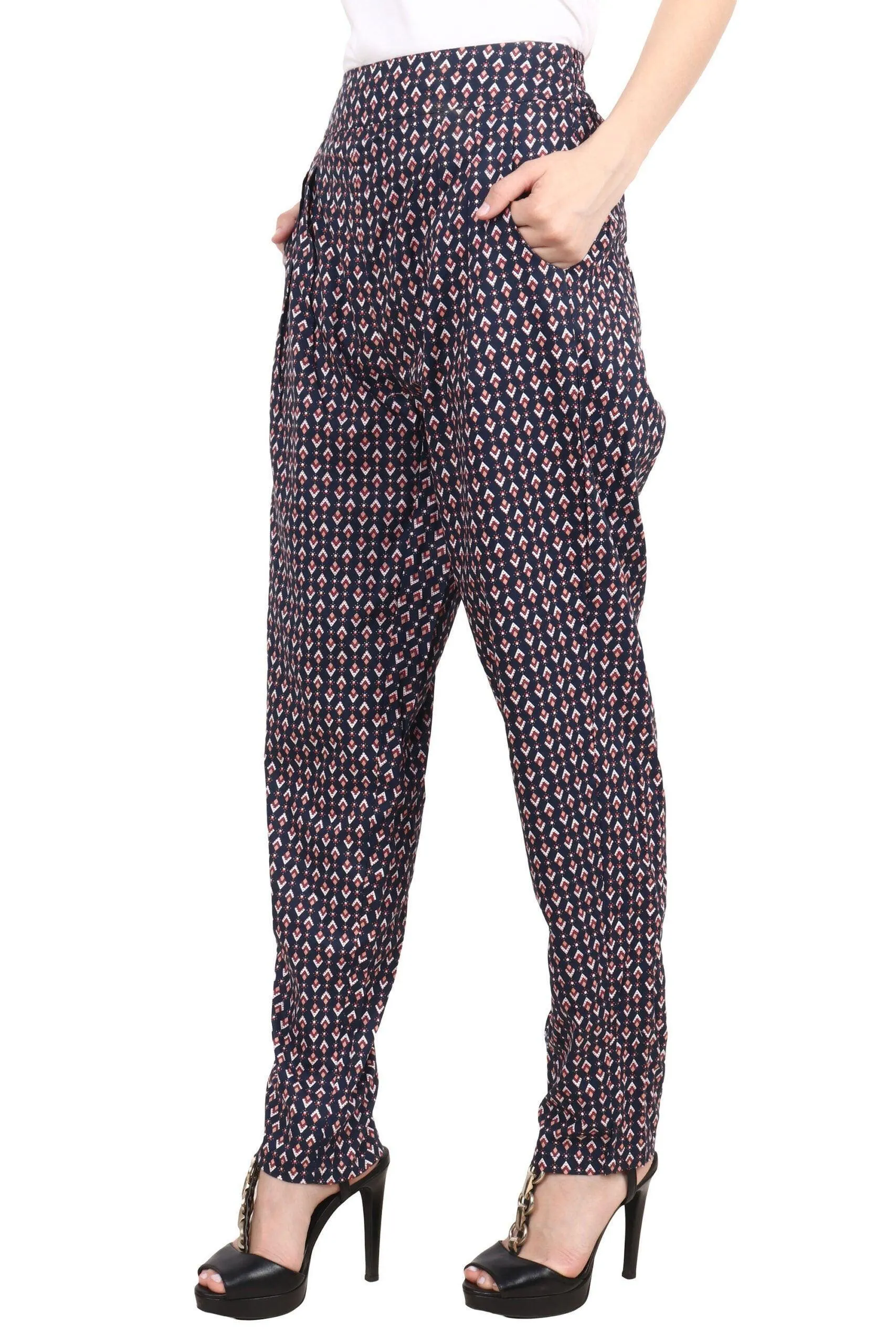 Triangular Graphic Printed Trousers