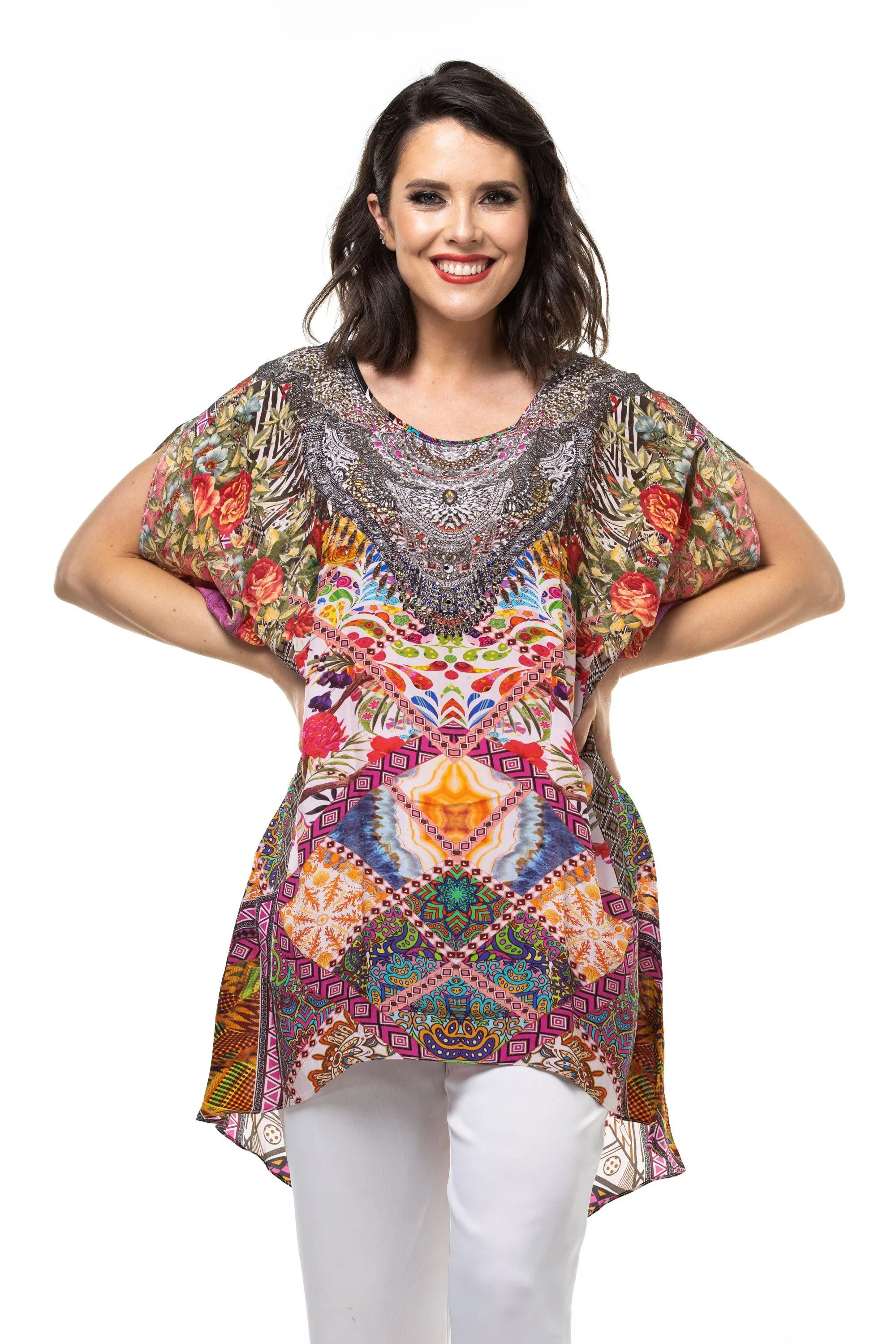 TUNISIA -  Kaftan Tunic Top (Longer Style)