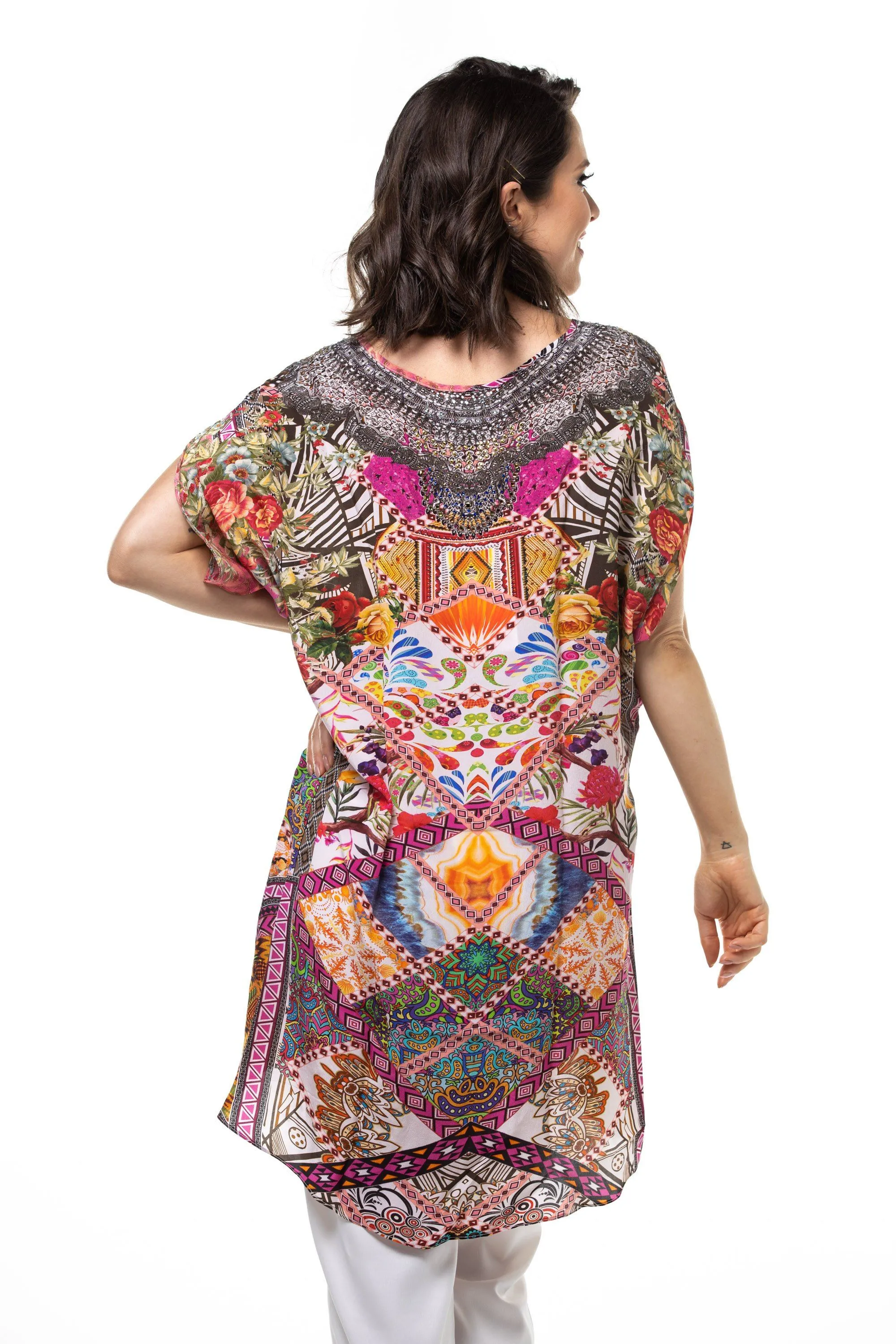 TUNISIA -  Kaftan Tunic Top (Longer Style)