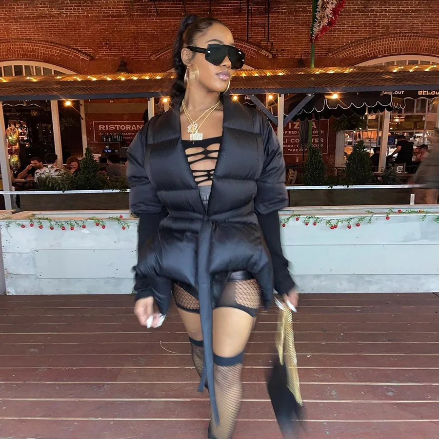 Winter Solid Puff Coats